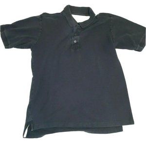 Men's1830 Medium Black Polo Short Sleeve Shirt